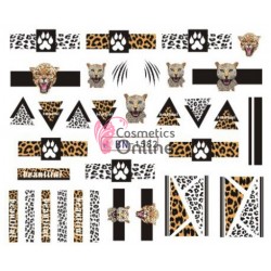Stickere cu Apa pentru unghii cod BN1582 Imprimeu Animal